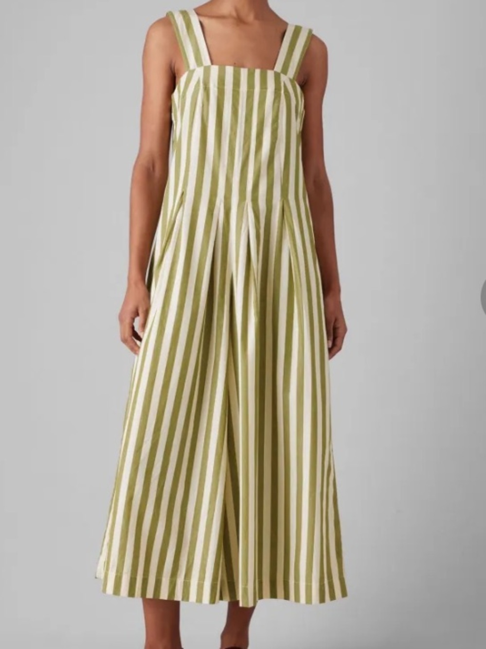 NWOT TOAST Oyo Stripe Cotton Jumpsuit | Calla Green